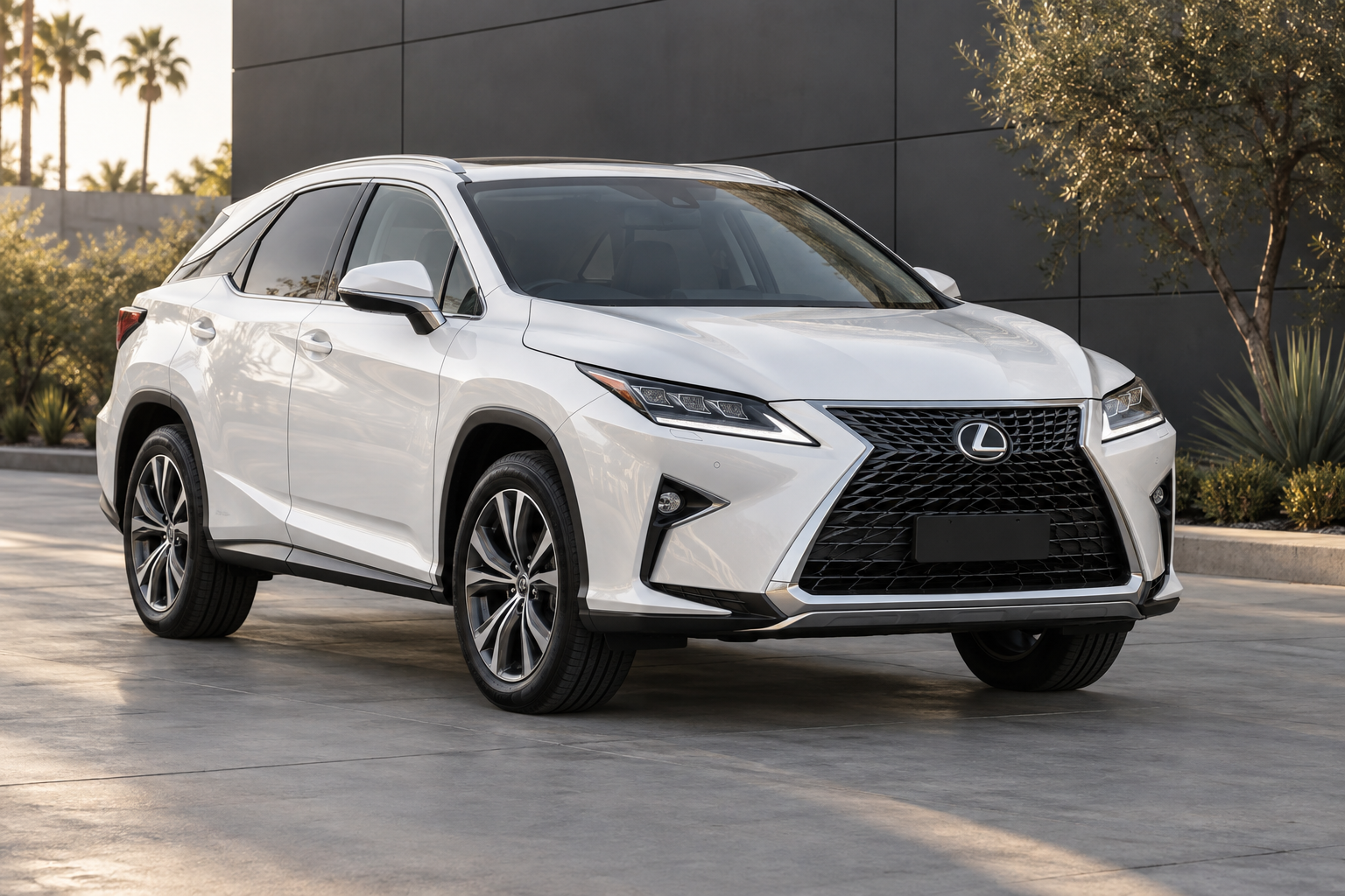 Pearl white Lexus RX 350